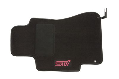 Subaru Carpeted Floor Covers, Off Black (STI Logo) SCI440B202